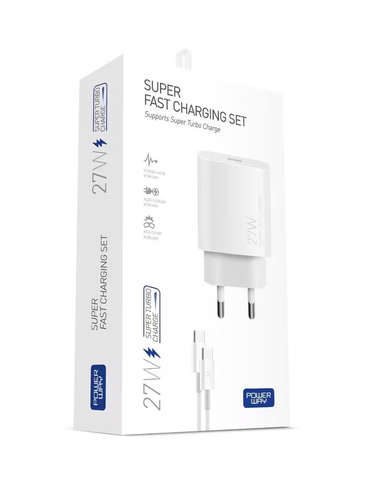 Powerway 27W Type-C şarj seti